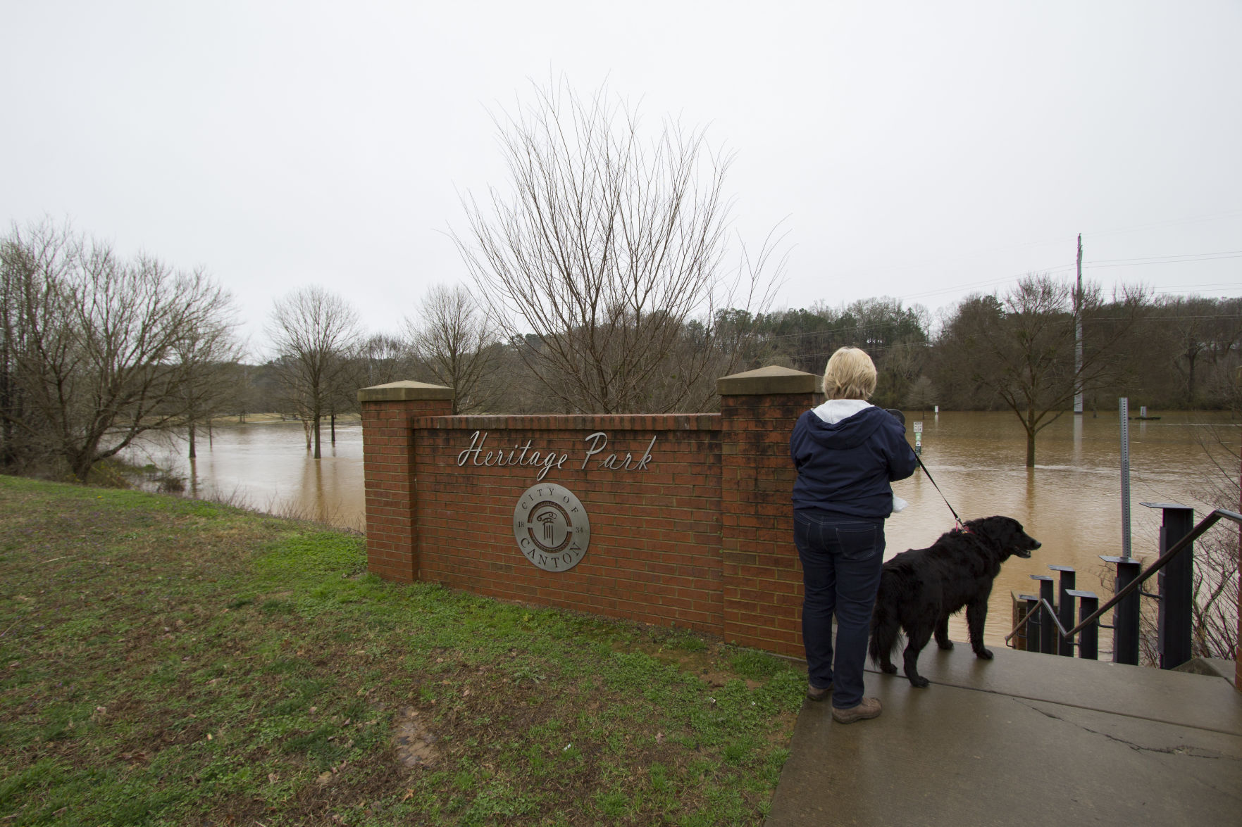Heritage Park flooding 2
